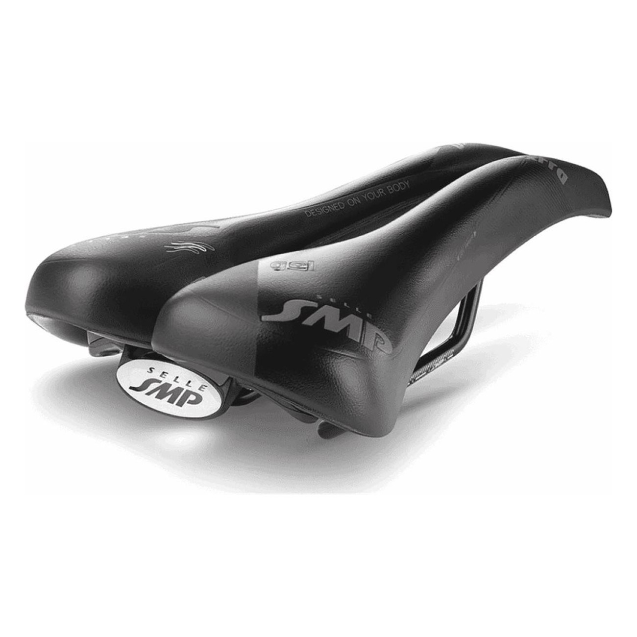 Extra Gel Black Saddle 2019 for Road and Offroad Cycling - High Comfort and Performance - 1