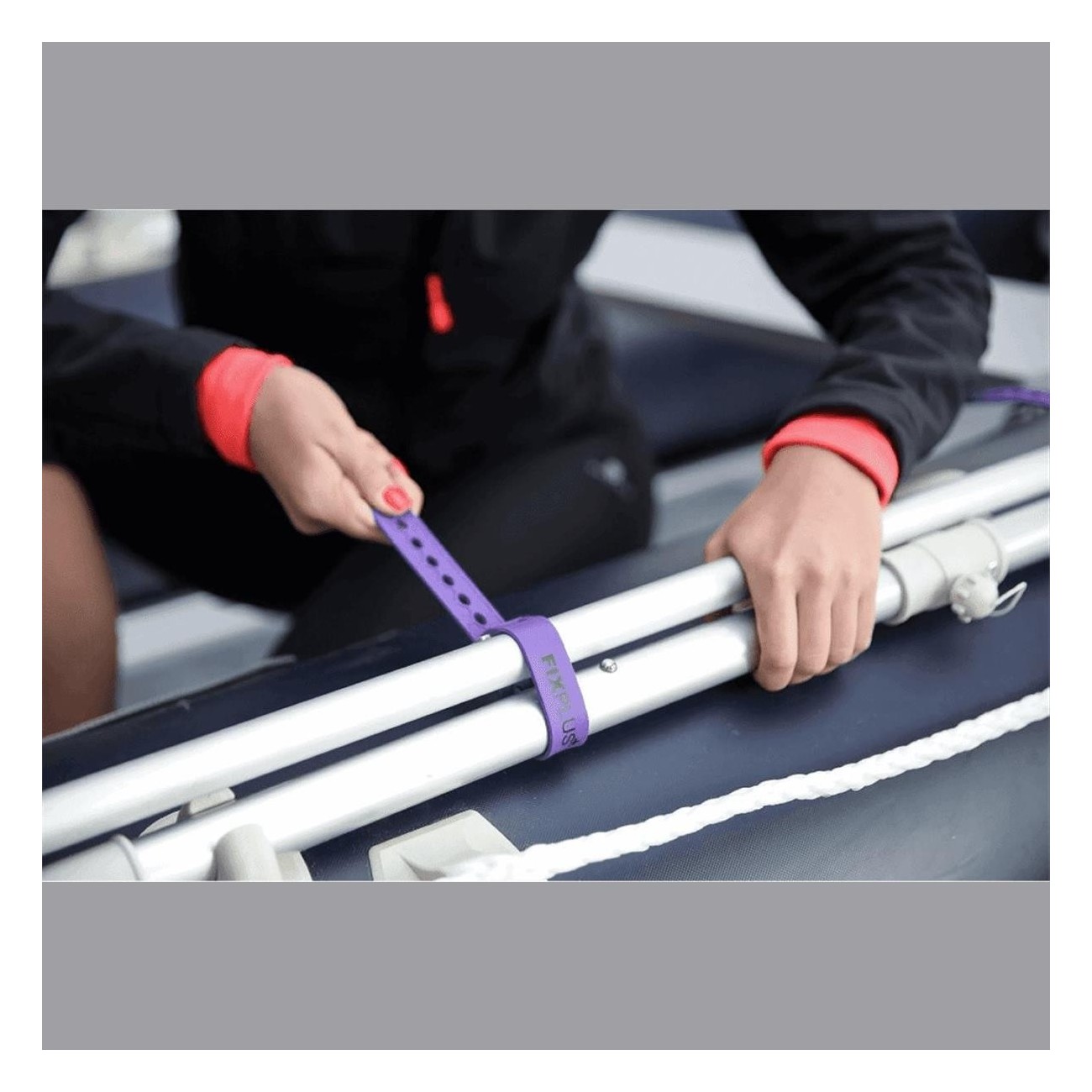 Fixplus 35 cm Tie Strap in Purple TPU - Holds up to 90 kg - 2