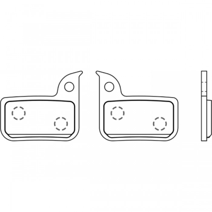 Pair of Brake Pads for E-Bike Compatible with SRAM Red 22, CX1, Level - 1