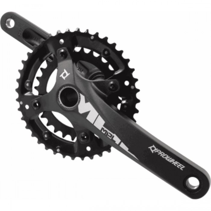 Zephyr 501 MTB Crankset 2x10v 28/40T 175mm Black Aluminum and Steel - 1