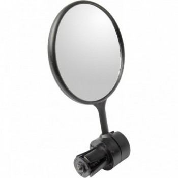 Miroir de vélo noir 78mm avec support interne pour guidon - 2