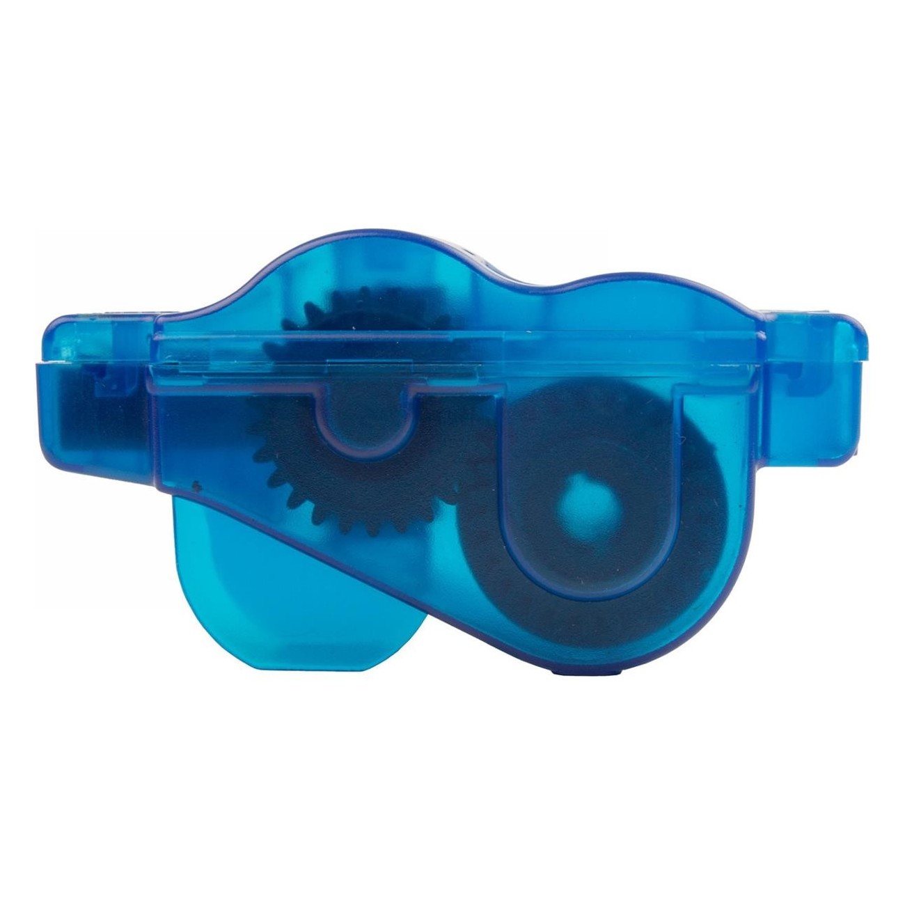 Pulitore Catena Chaincuzzi Blu Trasparente per Bici con Spazzole in Nylon - 1 - Pulizia bici - 0887539025199