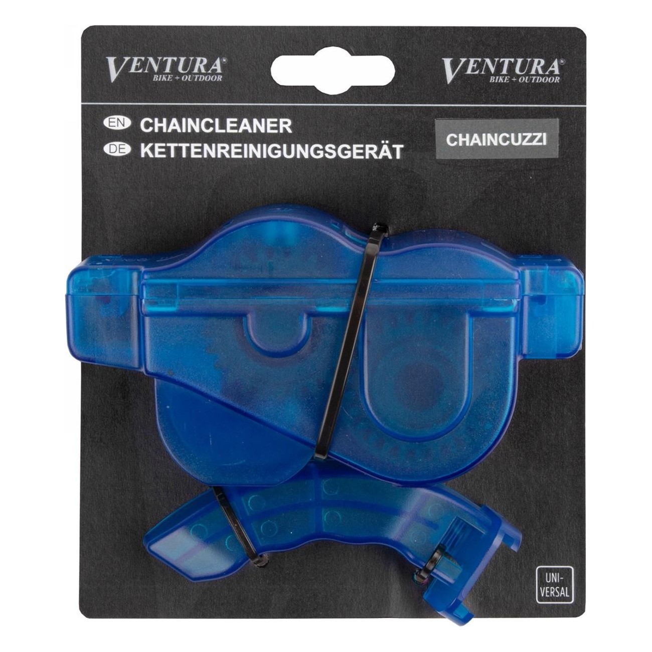 Chaincuzzi Transparent Blue Chain Cleaner for Bike with Nylon Brushes - 3