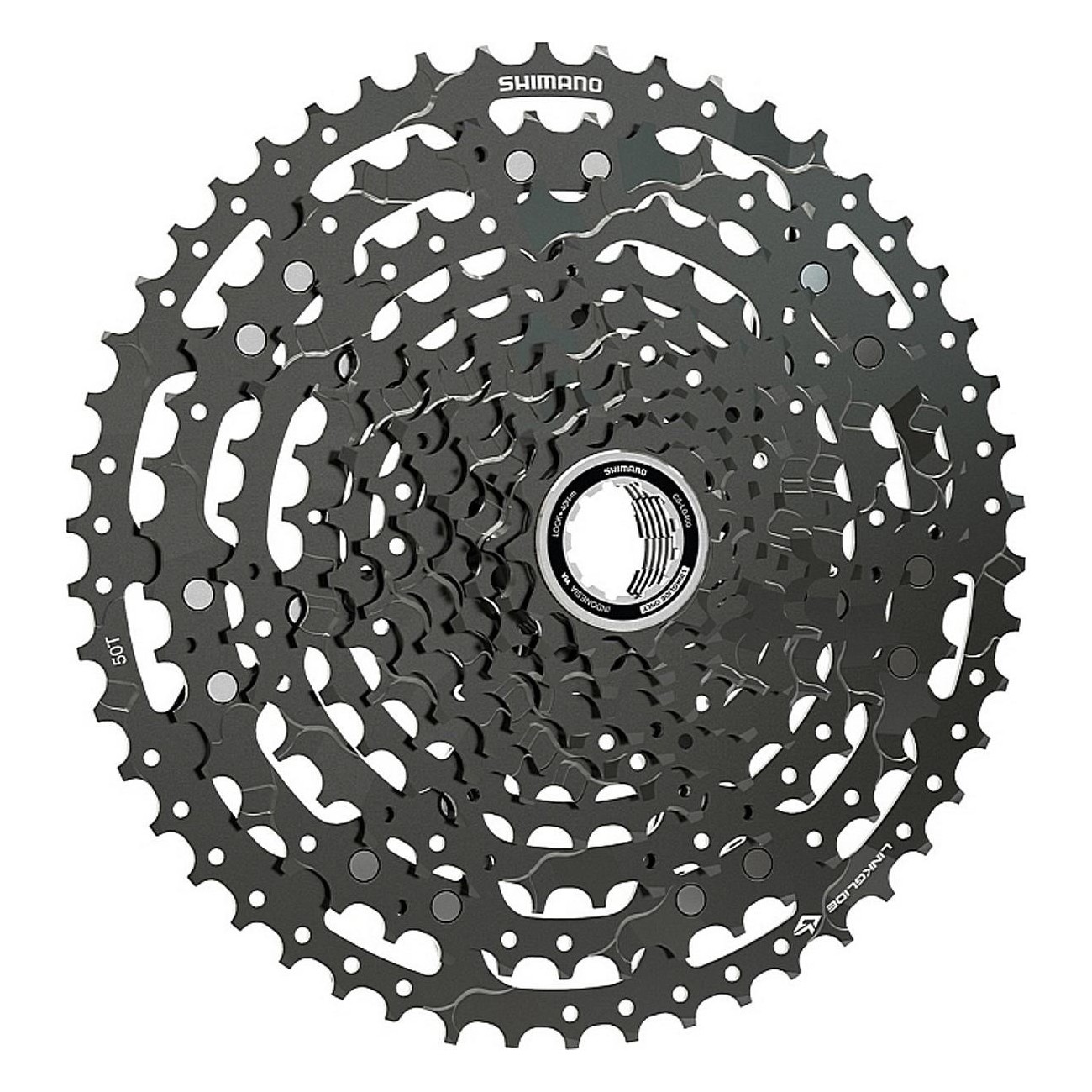 Cassetta Shimano 11V CUES CS-LG400-11 11-50 LINKGLIDE - Prestazioni Durature e Leggerezza - 2 - Cassette - 4550170171742