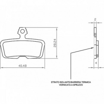 SRAM Code R Bremsbeläge für E-Bike - Kompatibel mit Code 2011+, Guide RE, G2 RE, DB8 - 1 Set - 1