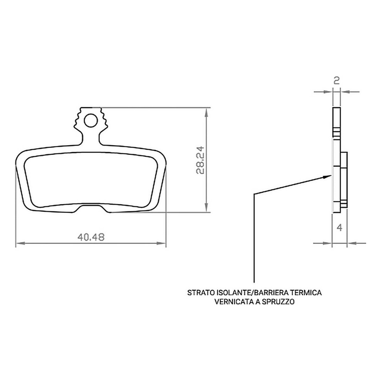 SRAM Code R Bremsbeläge für E-Bike - Kompatibel mit Code 2011+, Guide RE, G2 RE, DB8 - 1 Set - 1