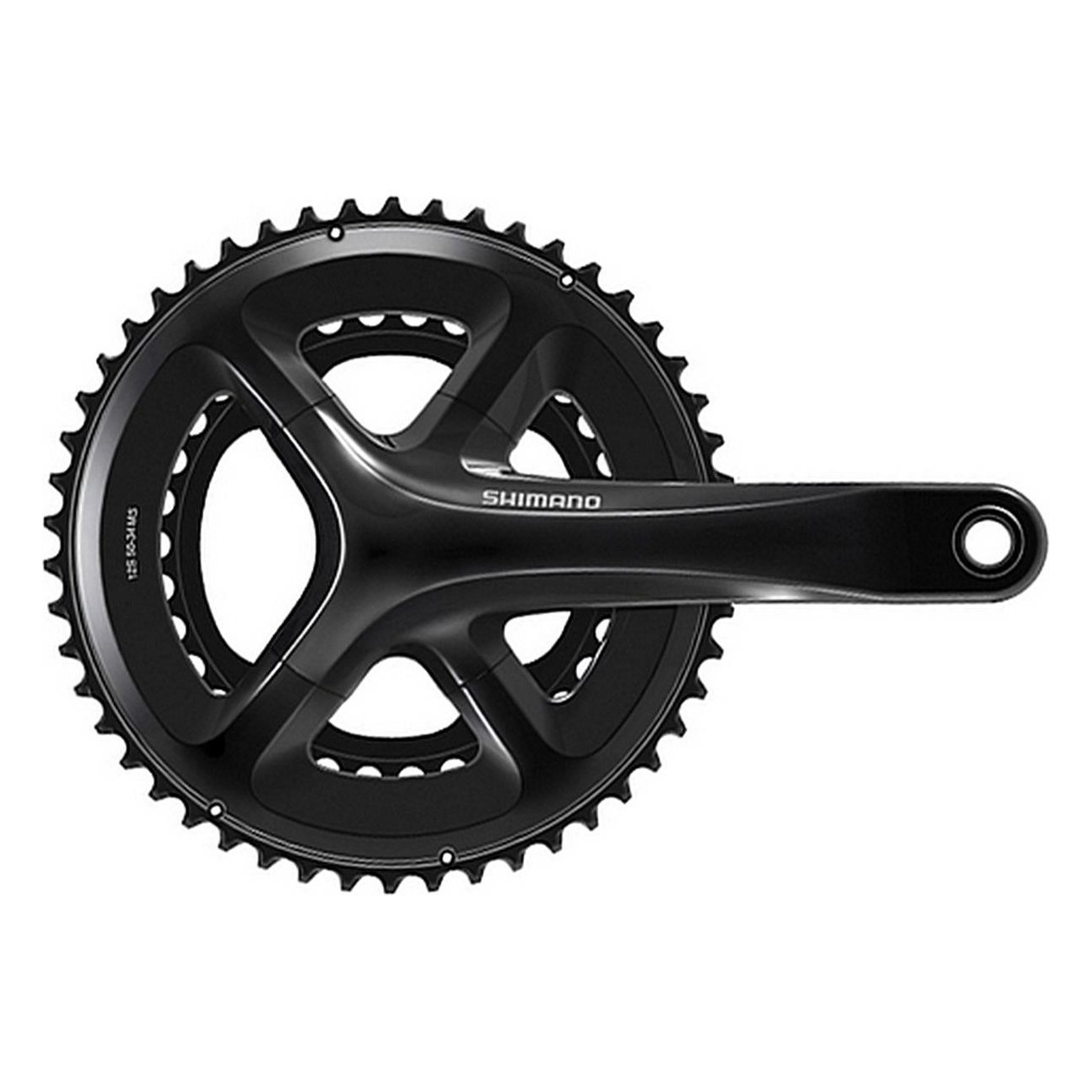 FC-RS520 Road Crankset 12V 50x34D 172.5mm Black with Hollowtech II Spindle - 1