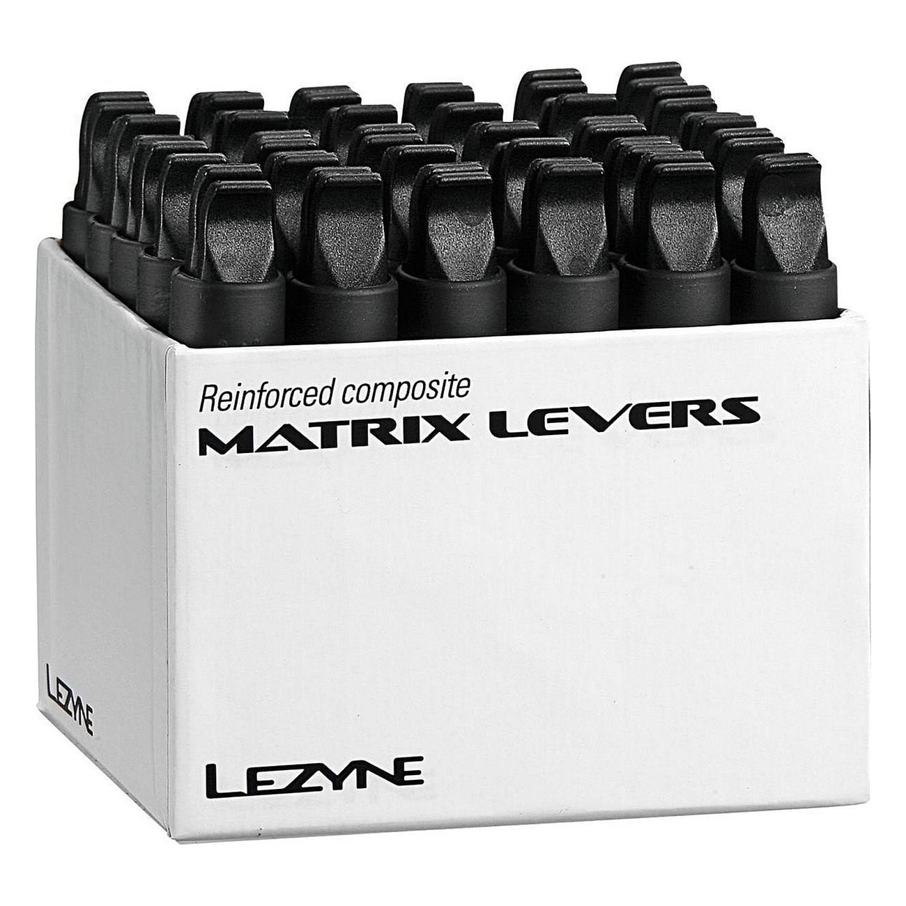 Lezyne Matrix Tire Levers White Composite - Pack of 30 Pieces - 1