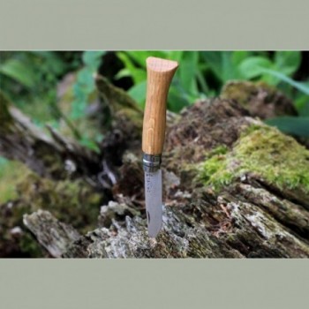 Opinel Messer N.08 Inox mit Eichenholzgriff, Klinge 8,5 cm und Virobloc - 6