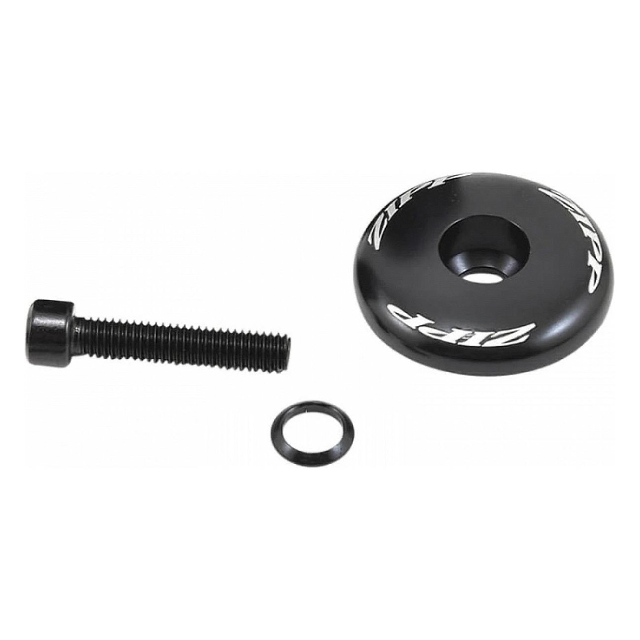 Top Cap and Alloy Bolt for Stem - Service Course SL Glossy Black - 1