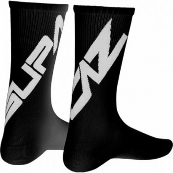 Chaussettes Supasox Twisted Noires S - 100% Nylon Respirantes et Confortables - 1