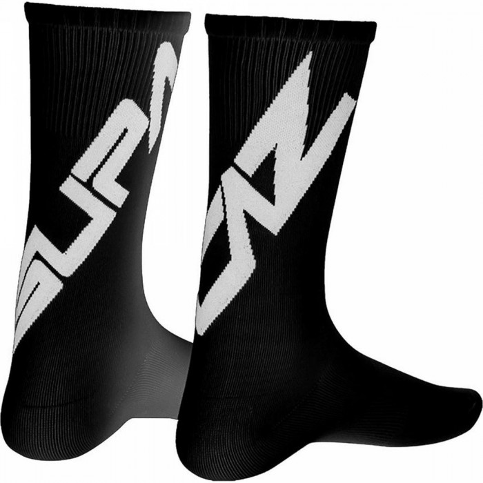 Supasox Twisted Black Socks S - 100% Breathable Nylon - 1