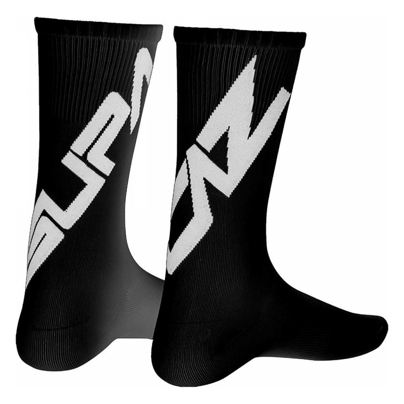 Supasox Twisted Black Socks S - 100% Breathable Nylon - 1