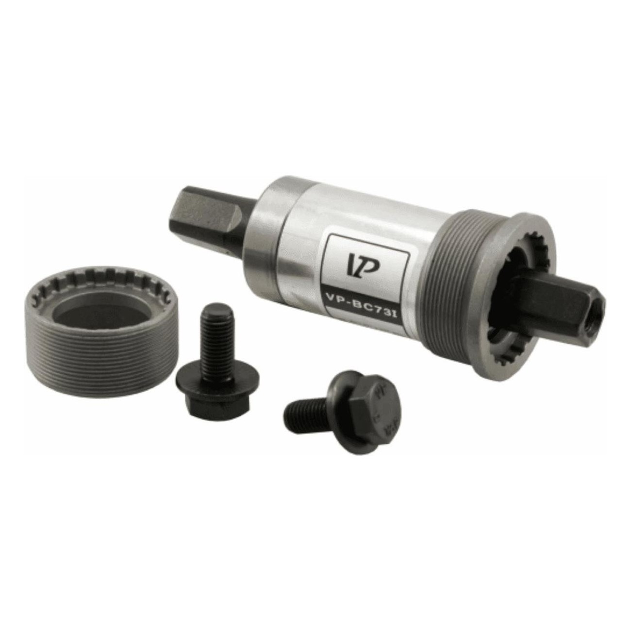 Square Steel Bottom Bracket Axle with ITA70 Bearings 36mm x 118mm - 1