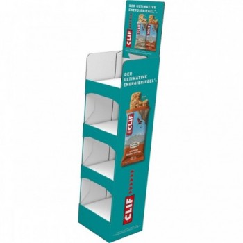 Vassoio per Espositore da Pavimento Clif Bar con 8 Scomparti Vuoti in Cartone Resistente, Colore Turchese - 2 - Altro - 00722252