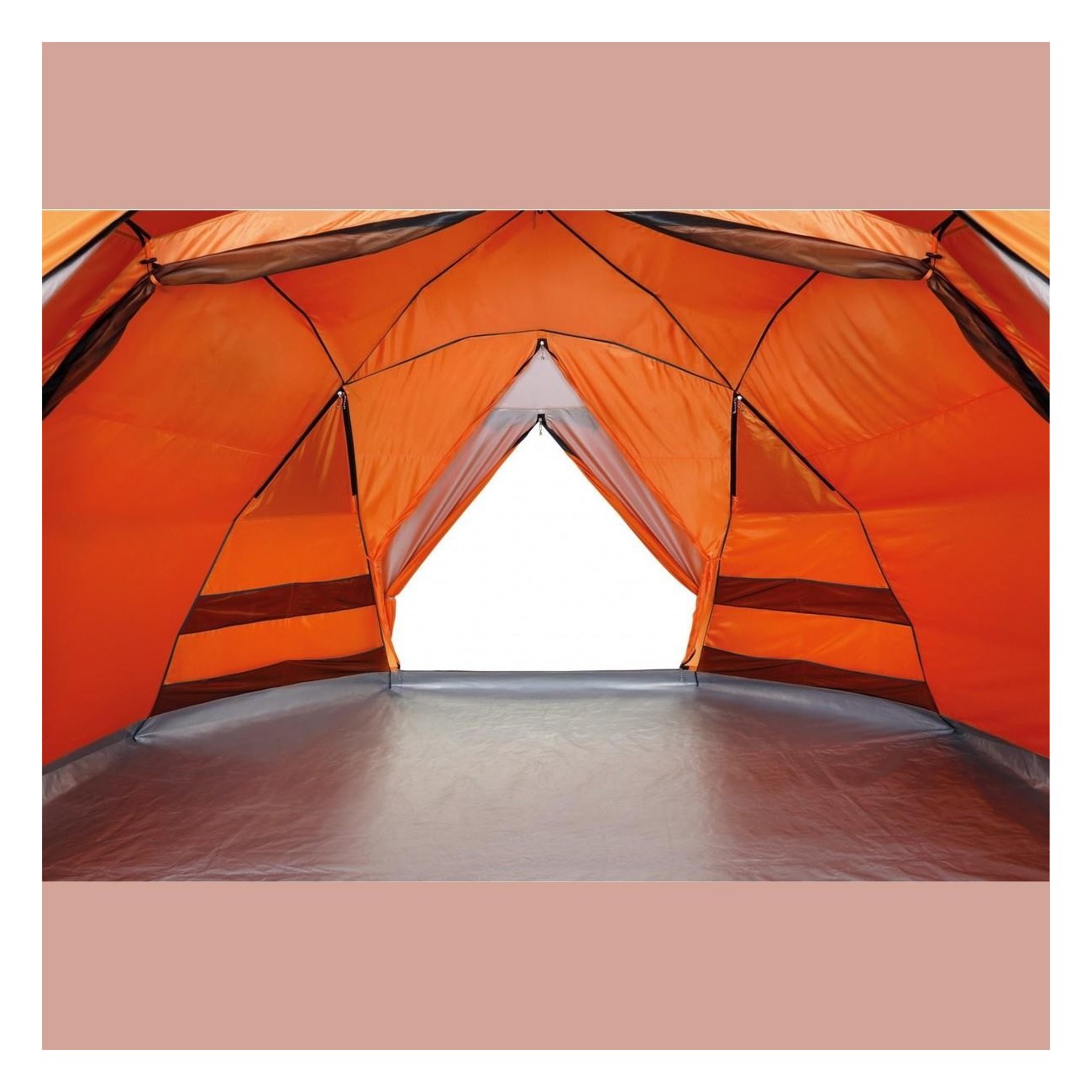 First Aid Base Camp Tent with Orange Interior One Size - 4