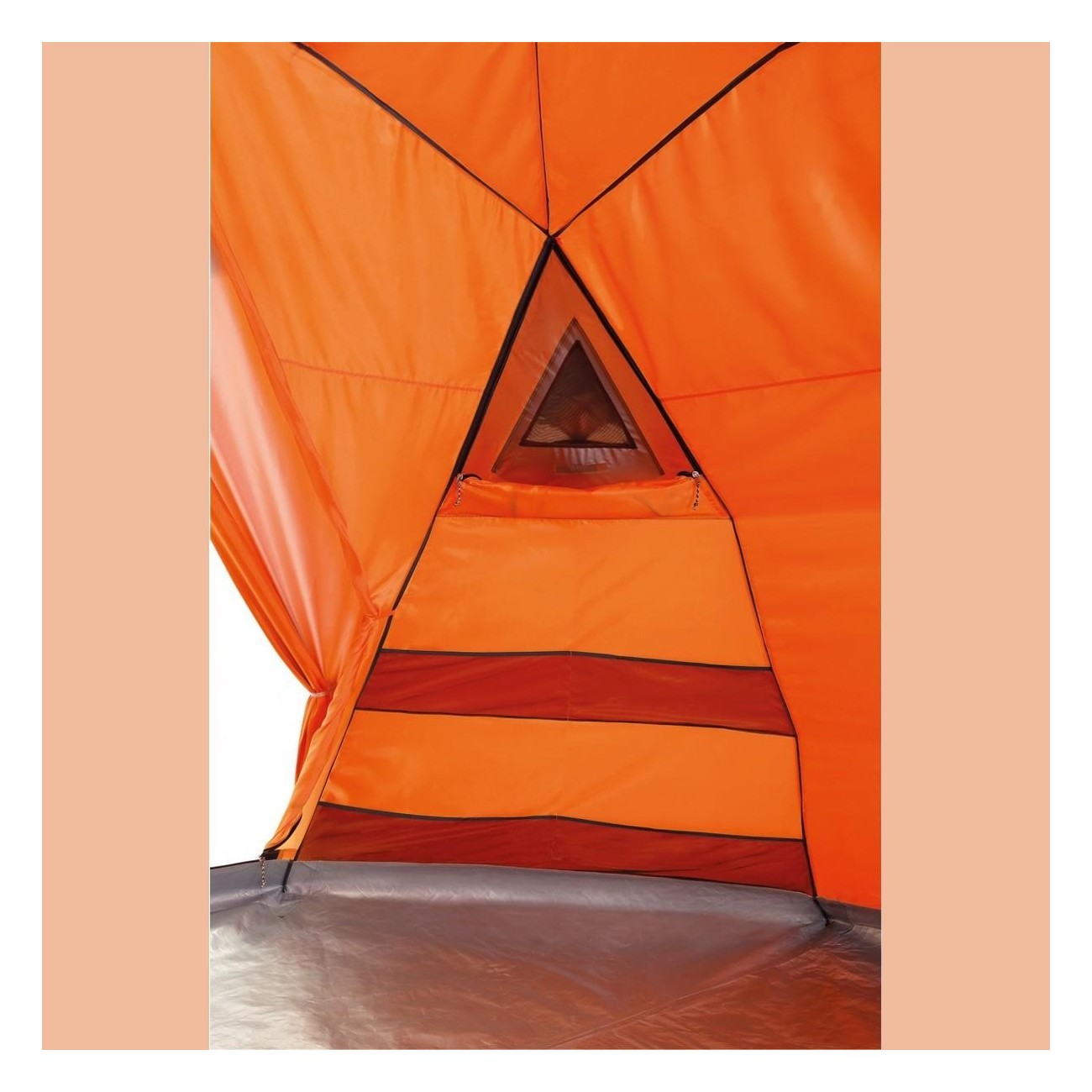 First Aid Base Camp Tent with Orange Interior One Size - 5