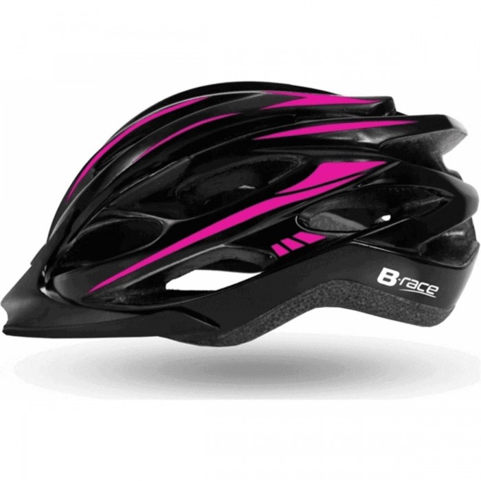 Casco Granith In-Mold Negro/Fucsia Talla M 54-58 cm - Certificado EN1078 - 1