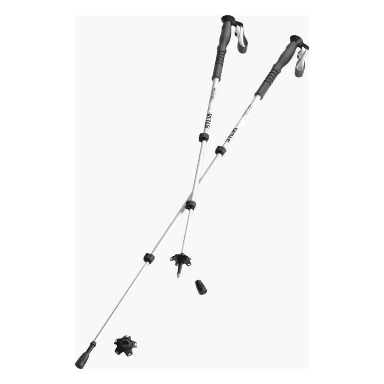 Silva Aluminum Trekking Poles with Foam Grips and Flick-Lock System - 1