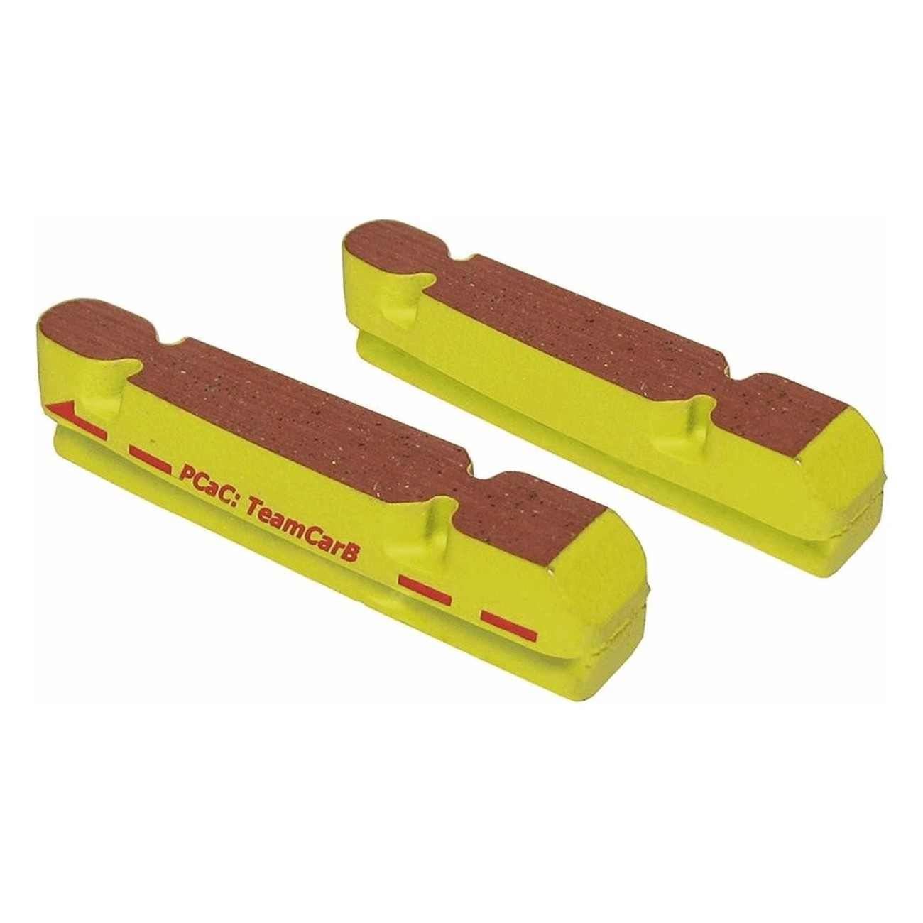 55mm Yellow Brake Pads for Carbon Rims Compatible with Shimano - 1