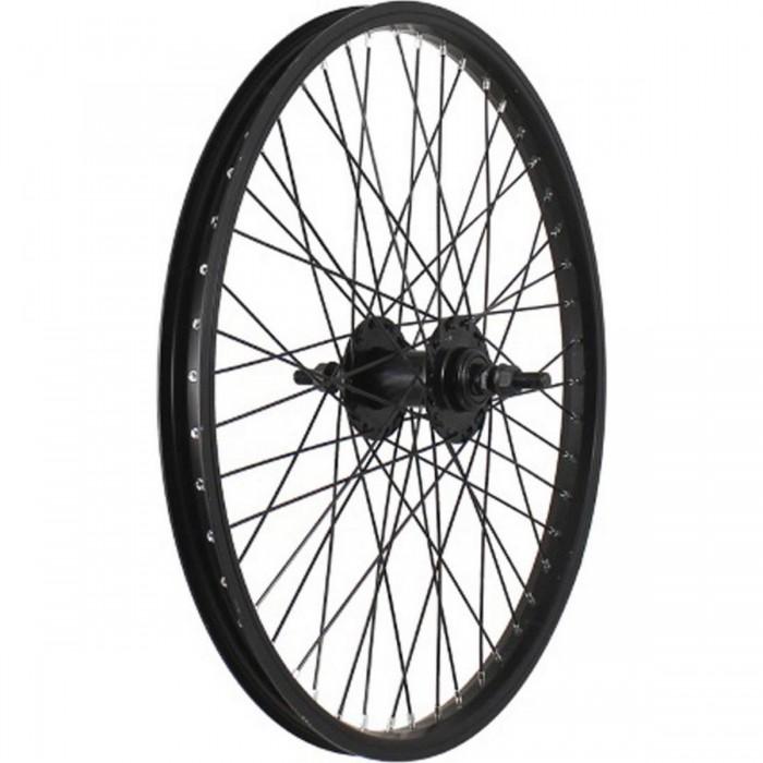 20' x 1.75 BMX Front Wheel - Black Aluminum Rim, 48 Spokes, V-Brake - 1