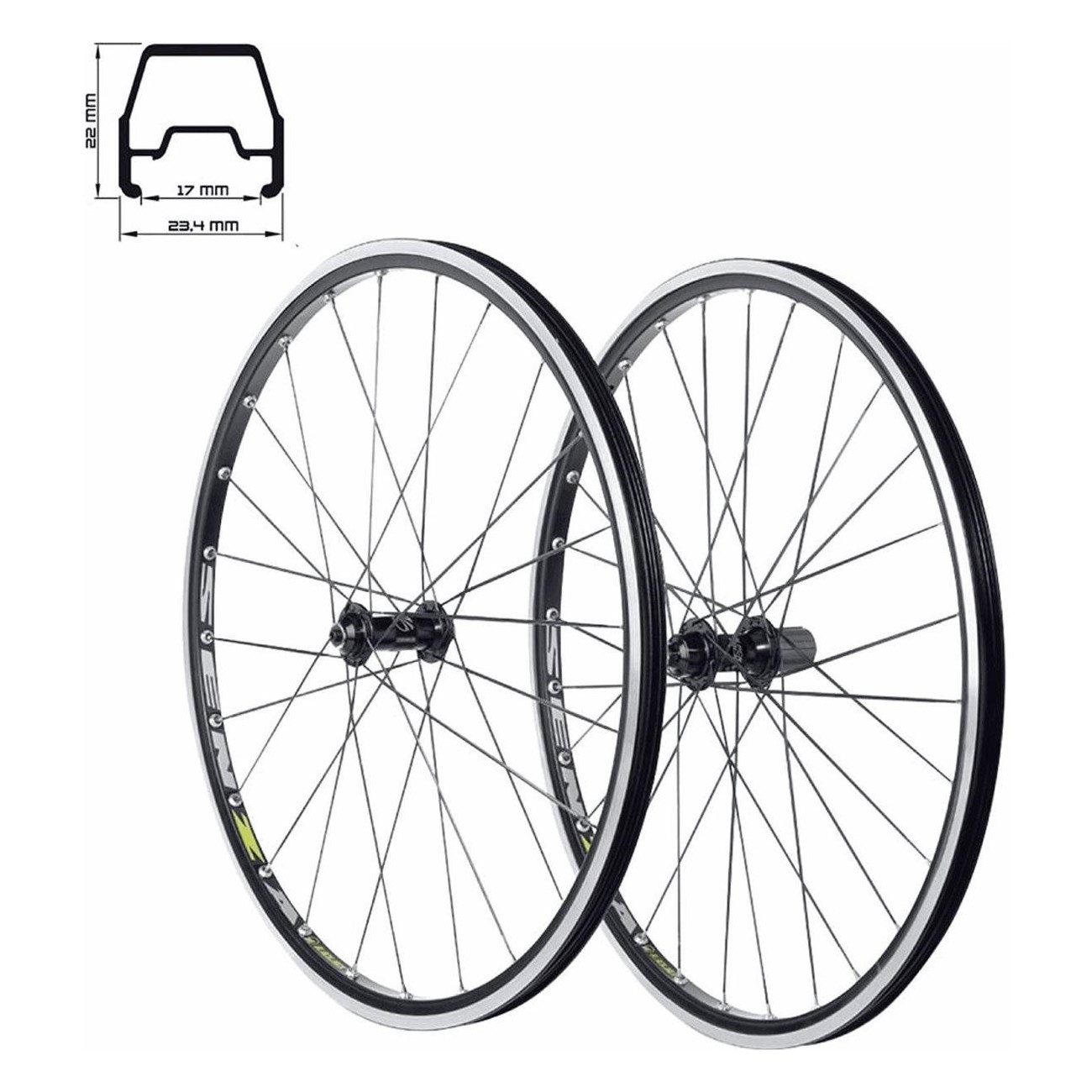 26 Inch Tubeless MTB Wheels X5 in Black Aluminum BLACKJACK - 1