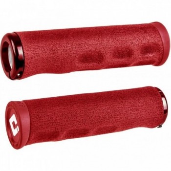 Manopole MTB ODI Dread Lock Rosse 130mm - Tinker Juarez Signature, Comfort e Prestazioni - 1 - Manopole - 0711484191480