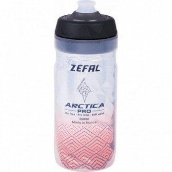 Thermal Bottle 550ml Gray/Red with Pro Cap System, Keeps Hot/Cold for 2.5 Hours - 1