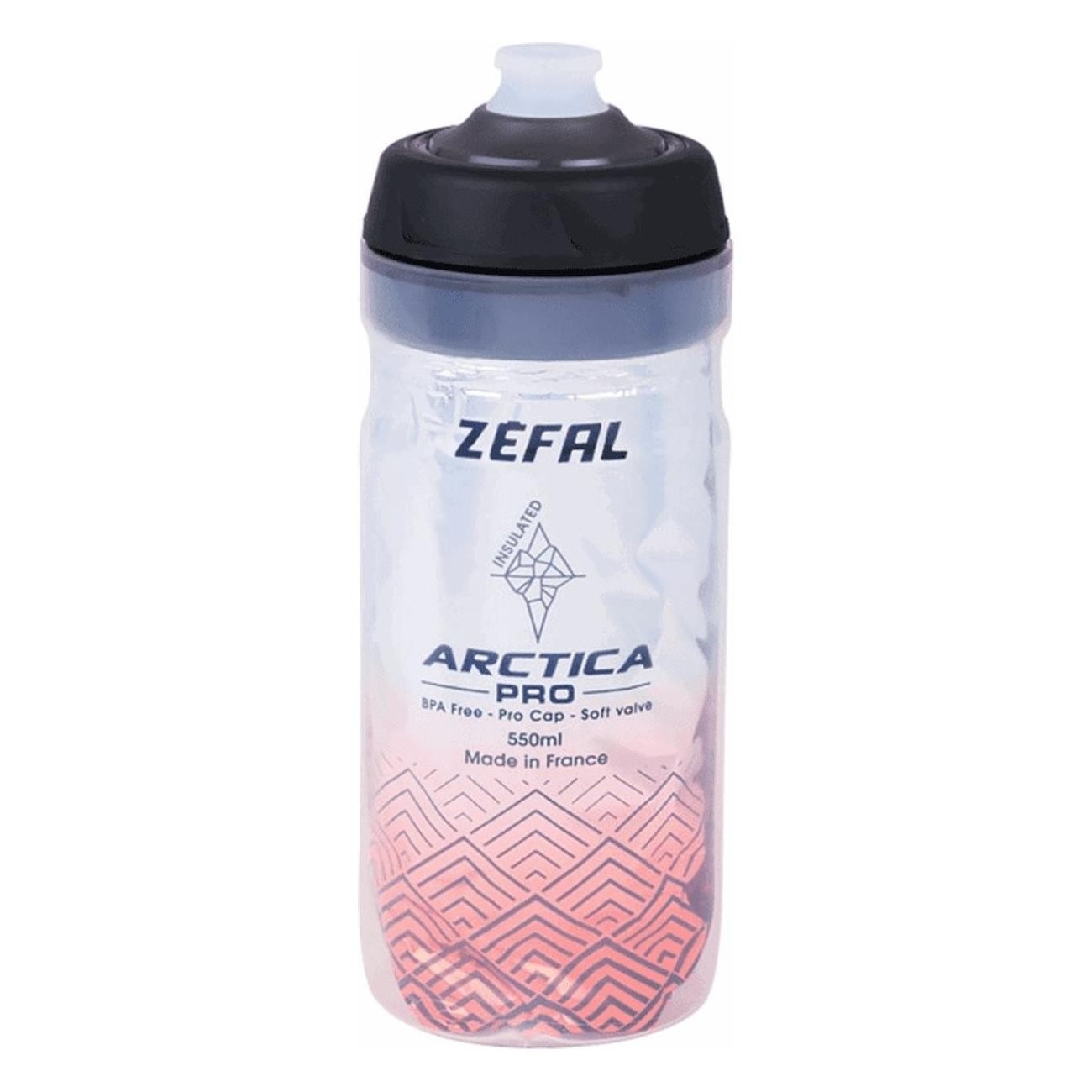 Thermal Bottle 550ml Gray/Red with Pro Cap System, Keeps Hot/Cold for 2.5 Hours - 1