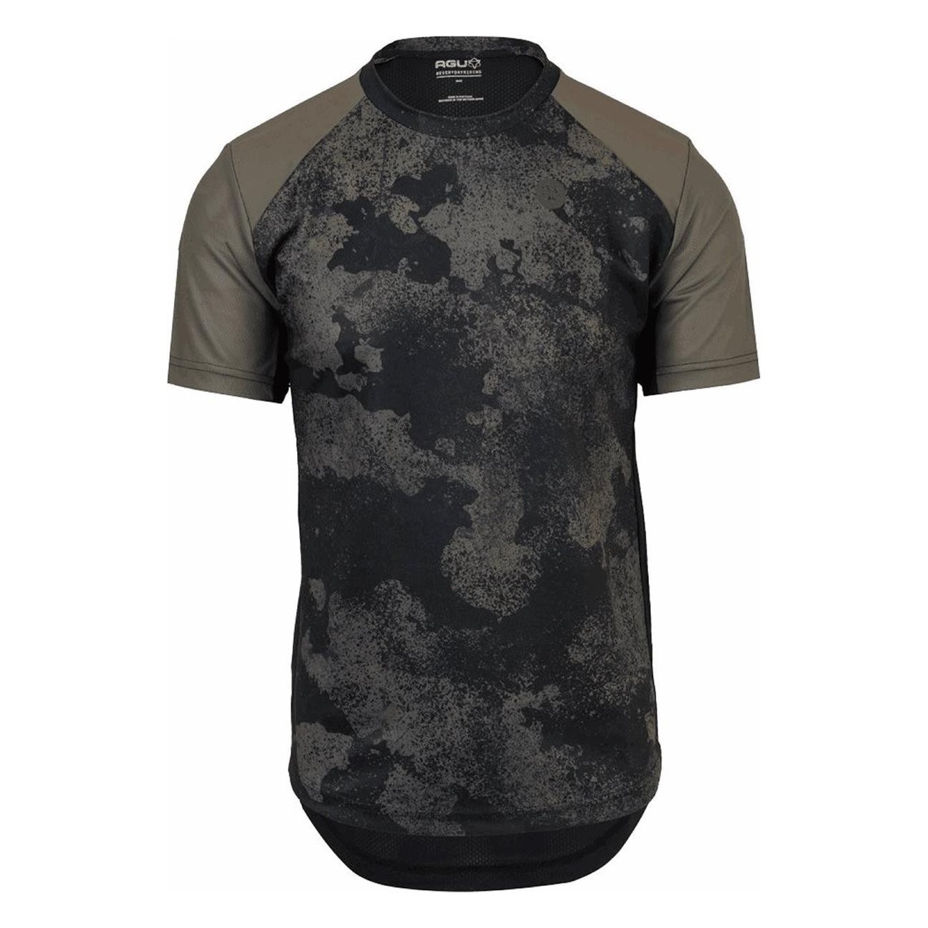 Camiseta MTB Hombre AGU Verde Oscuro Manga Corta Talla L - 1