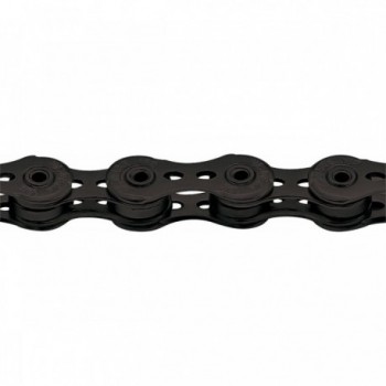 Fixed Gear 1V Chain for Bicycle, 112 Links, 1/2x1/8, Black Color - 1