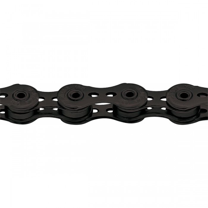 Fixed Gear 1V Chain for Bicycle, 112 Links, 1/2x1/8, Black Color - 1