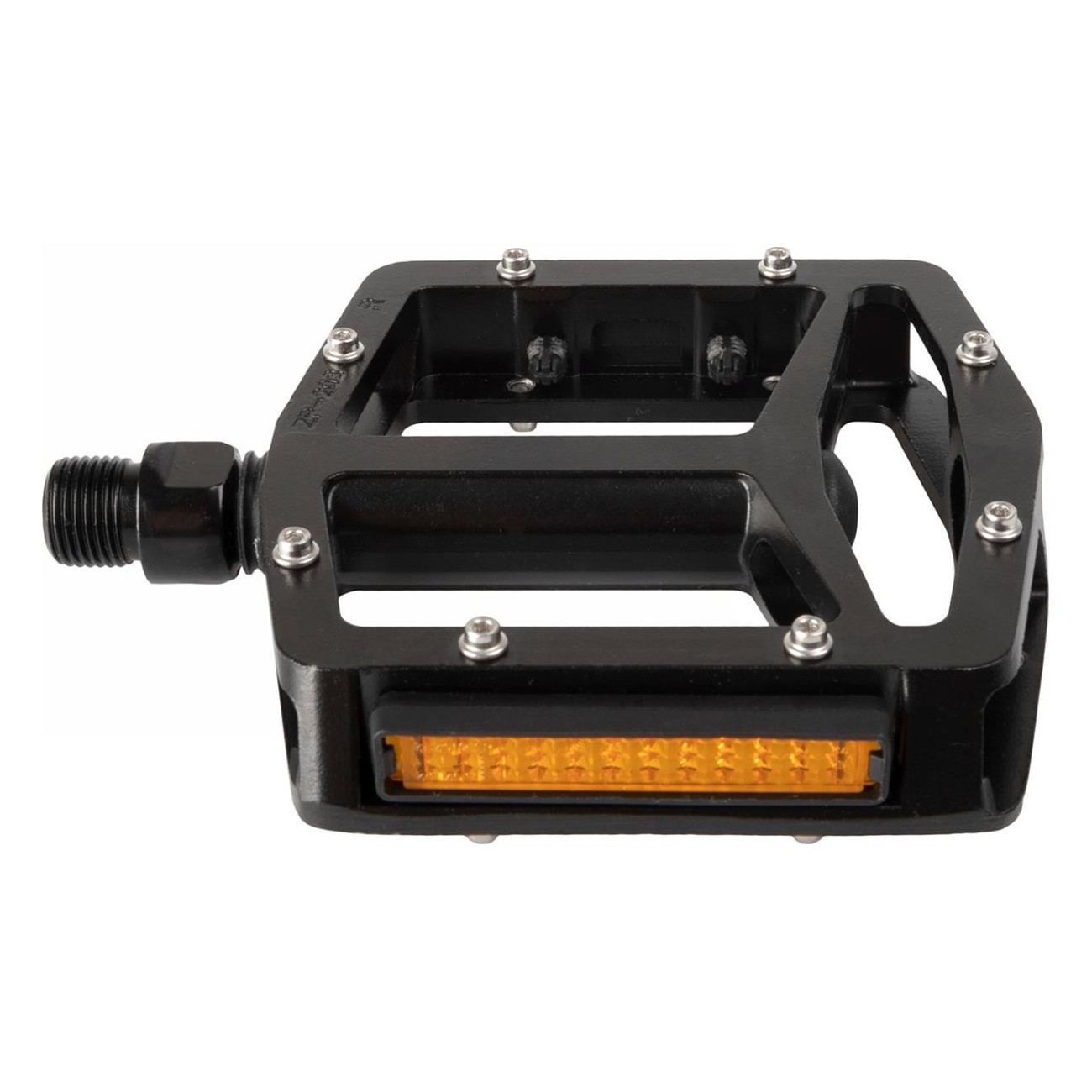 Steady Flat 3 M-WAVE Black Aluminum Platform Pedals with Interchangeable Pins - 1