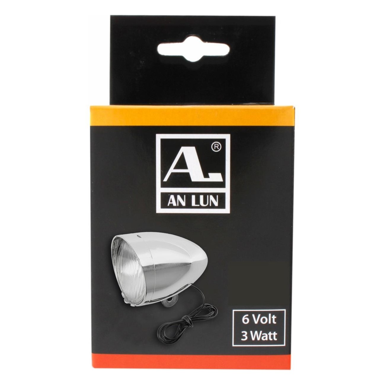 Lampe Frontale ANLUN 6V/2.4W en Plastique Chromé avec Câble Argent - 2