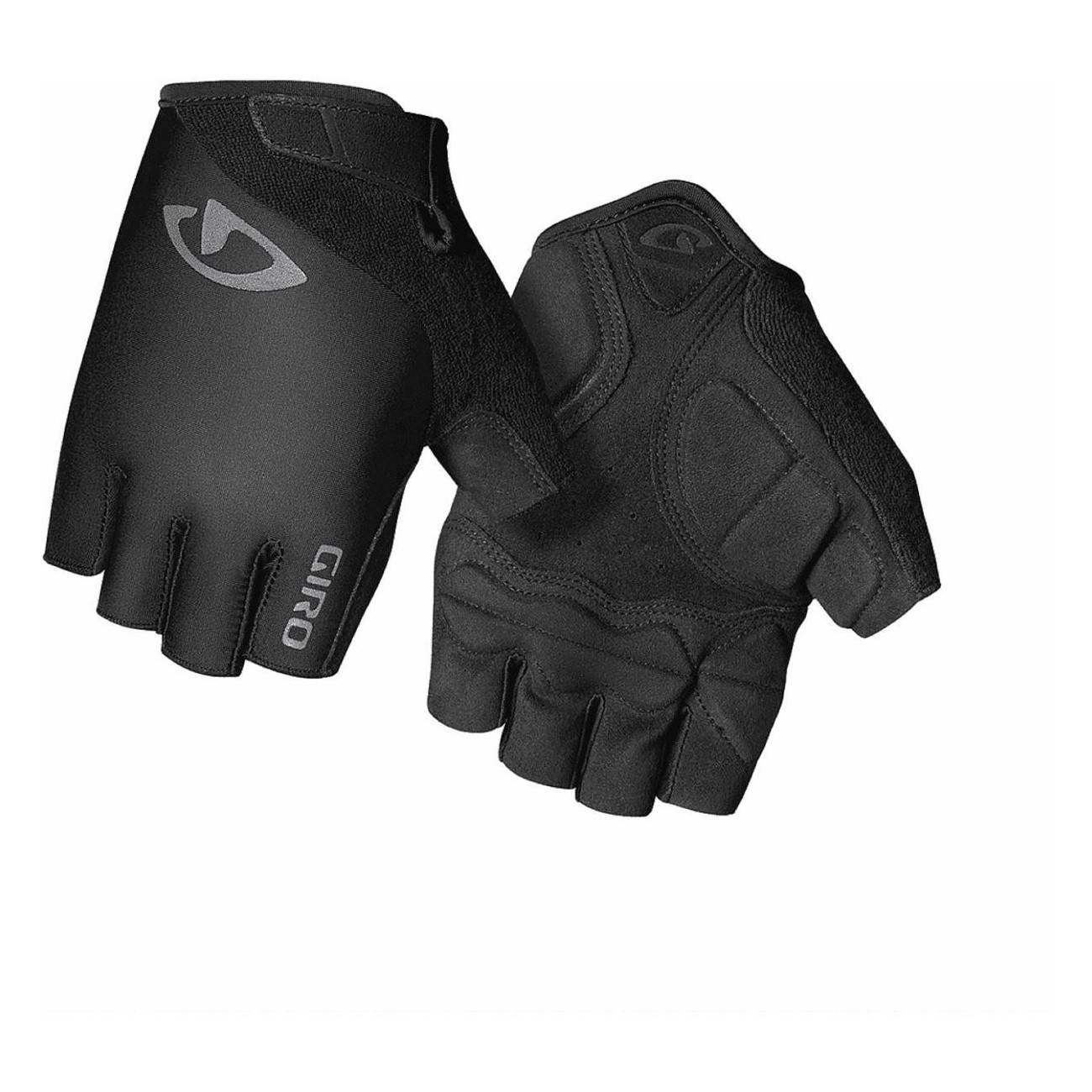 Guantes de Ciclismo Cortos Jag Negros Talla L de Verano con Almohadilla EVA - 1