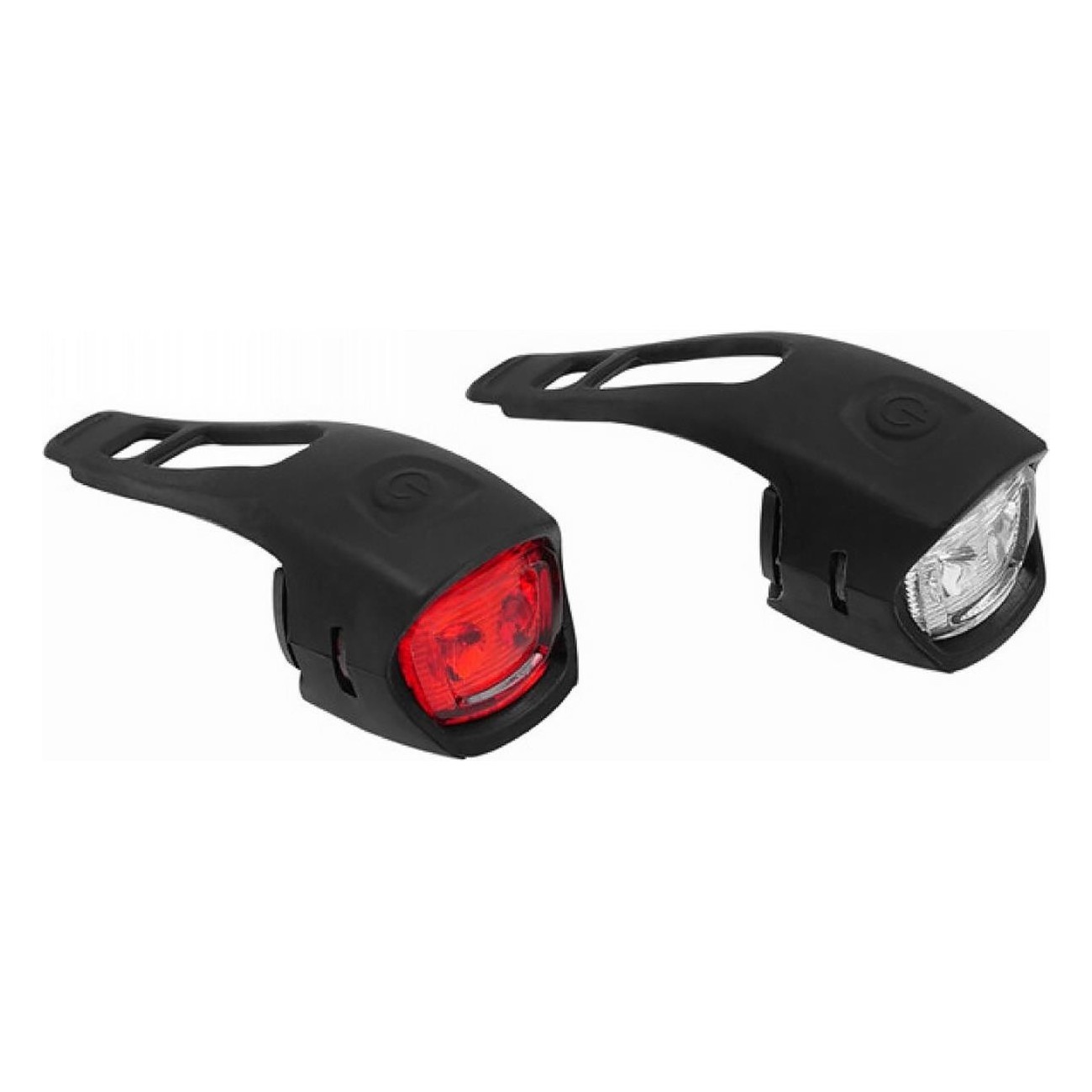 Bonin 2 LED Silikon Fahrradlichter Set mit Batterien und IPX4 Wasserdicht - 2