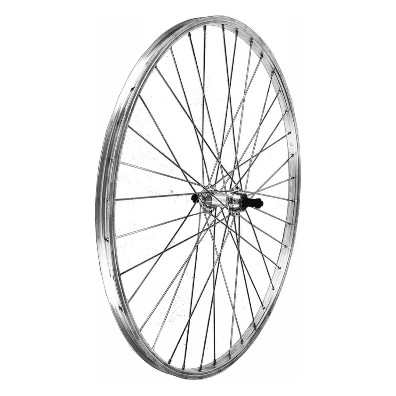 28' Aluminum Rear Wheel for 6/7 Speed Bikes with Bearings and V-brake - 1