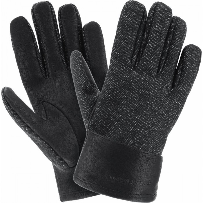 Urban Classic Black Spiked Bike Gloves M Waterproof with Removable Liner - 1