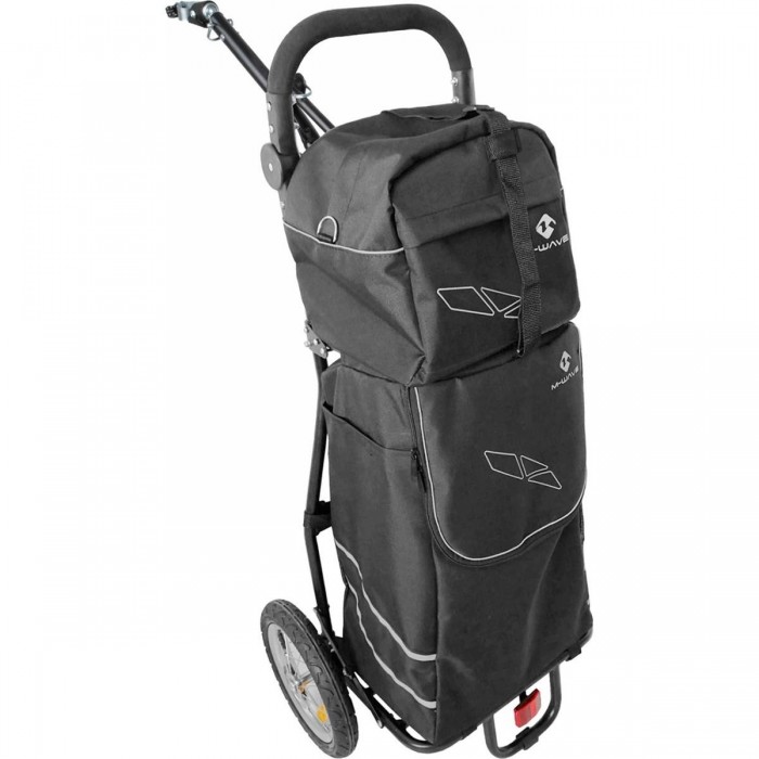 Fahrradanhänger Stalwart Shop 2 M-Wave 125x56x90 cm, 22,5 kg, Schwarz/Grau, Trolley - 1