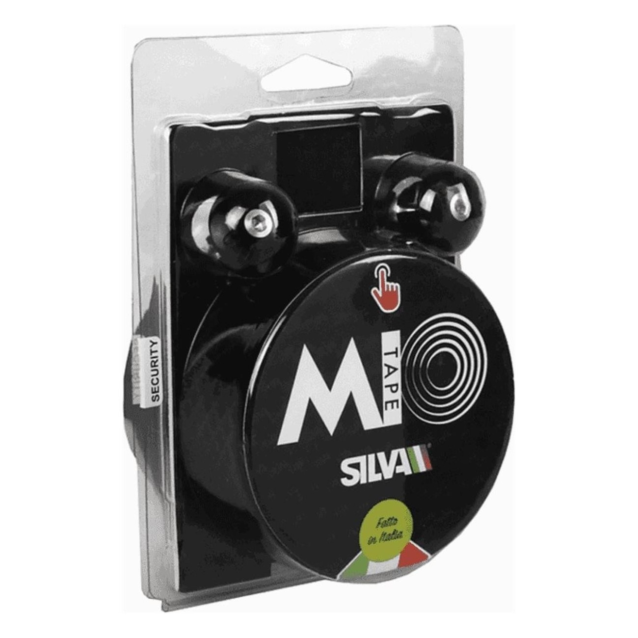 Black Polyurethane Handlebar Tape Silva Mio with Expansion Plugs - 2