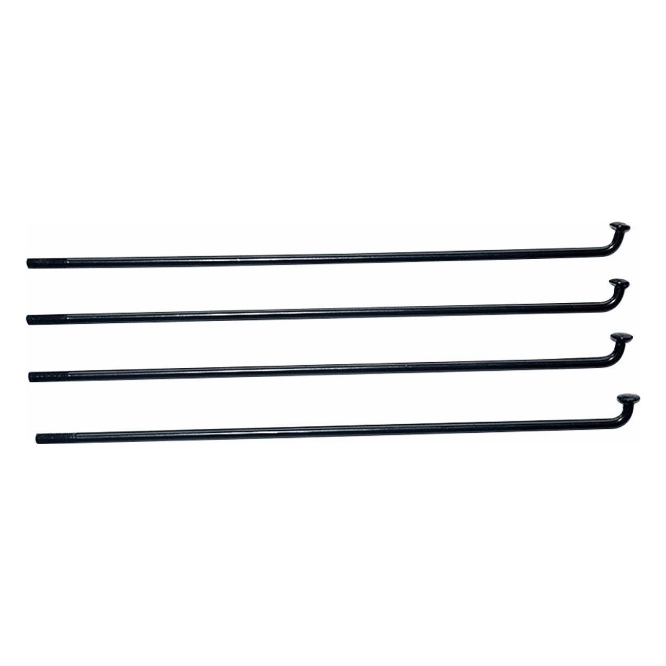 Black Stainless Steel Spokes 289mm x 2mm with Nipples (10 pieces) - MVTEK - 1