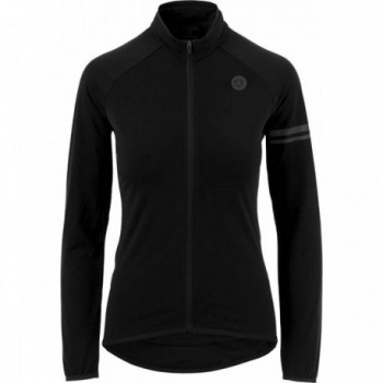 Maglia Sportiva Donna Thermo Nero a Maniche Lunghe - Regular Fit, Traspirante e Leggera con Tasche AGU - 1 - Maglie - 8717565608