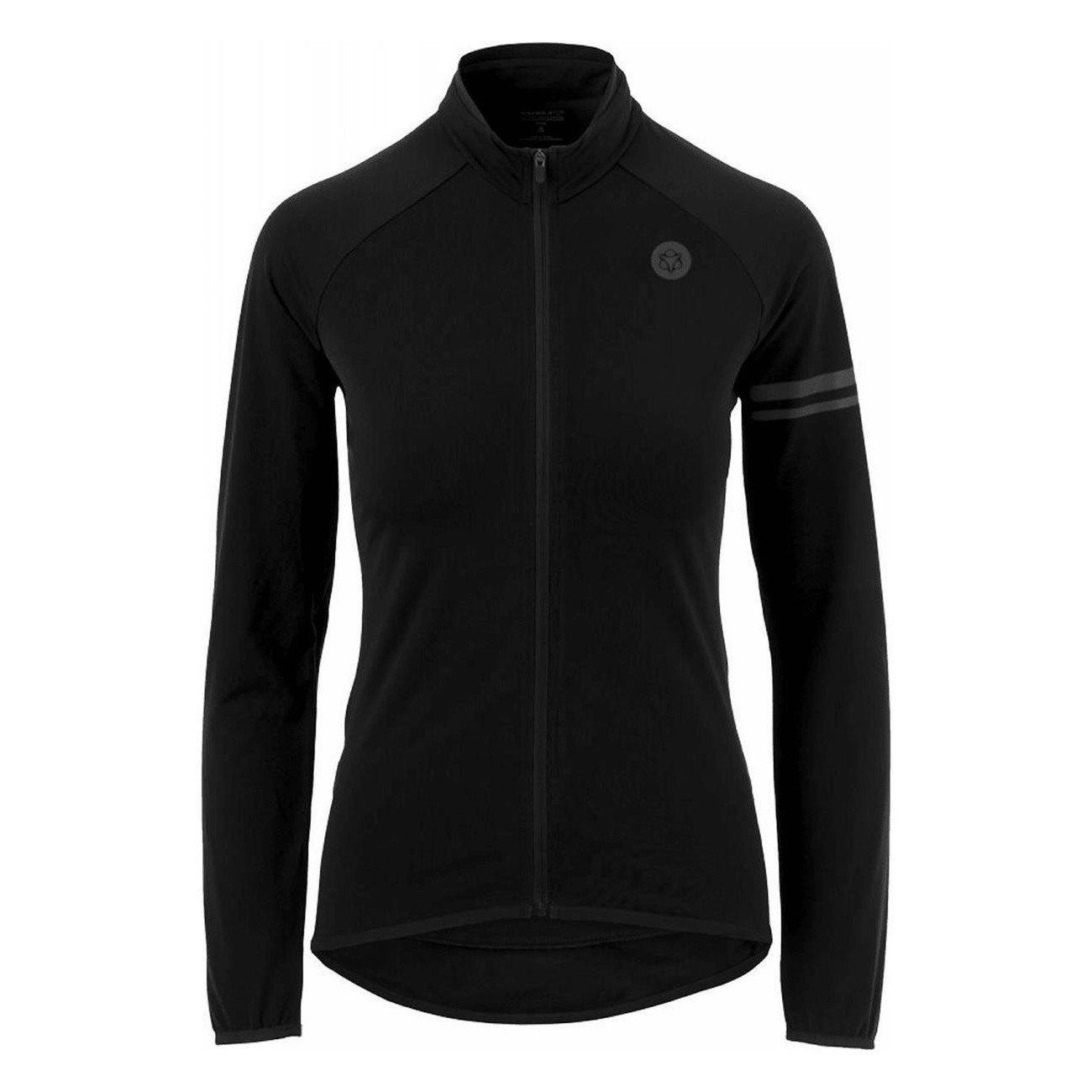 Maglia Sportiva Donna Thermo Nero a Maniche Lunghe - Regular Fit, Traspirante e Leggera con Tasche AGU - 1 - Maglie - 8717565608