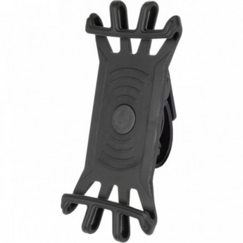 Universal Silicone Smartphone Holder, Black, 360° Rotatable for Bike - 1