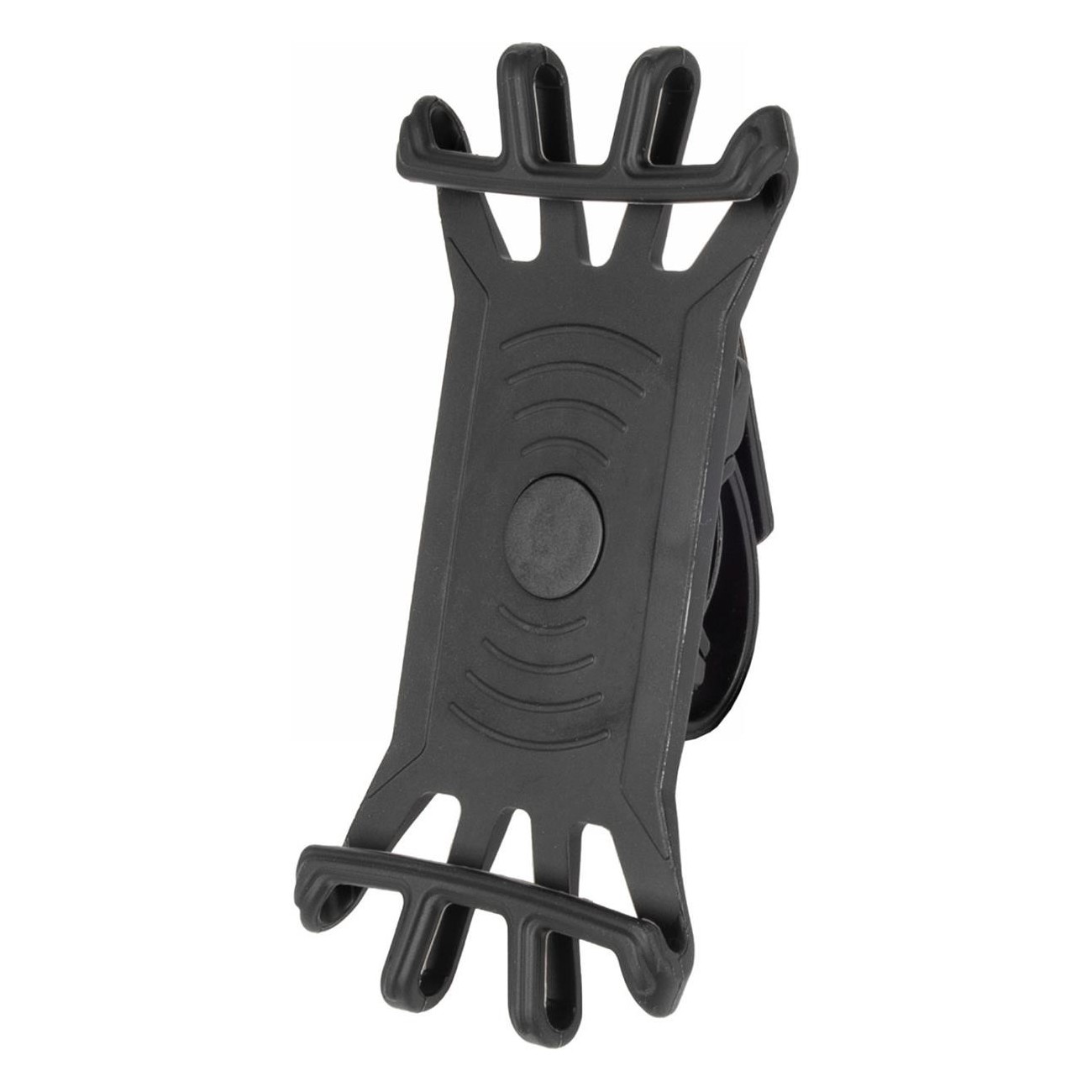 Universal Silicone Smartphone Holder, Black, 360° Rotatable for Bike - 1