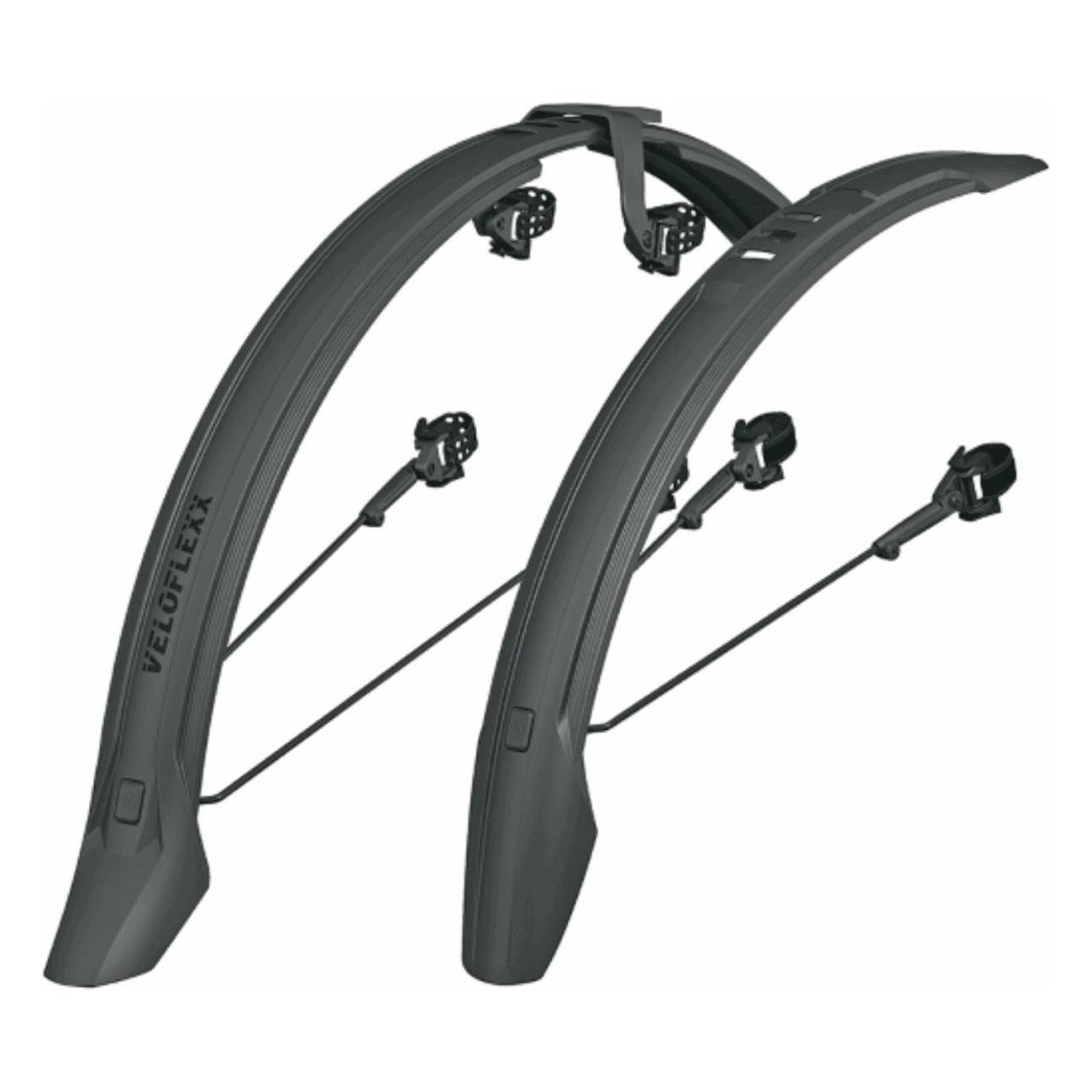 VELOFLEXX 65 Mudguard Kit for 29' MTB, Black Shockproof Plastic - 1