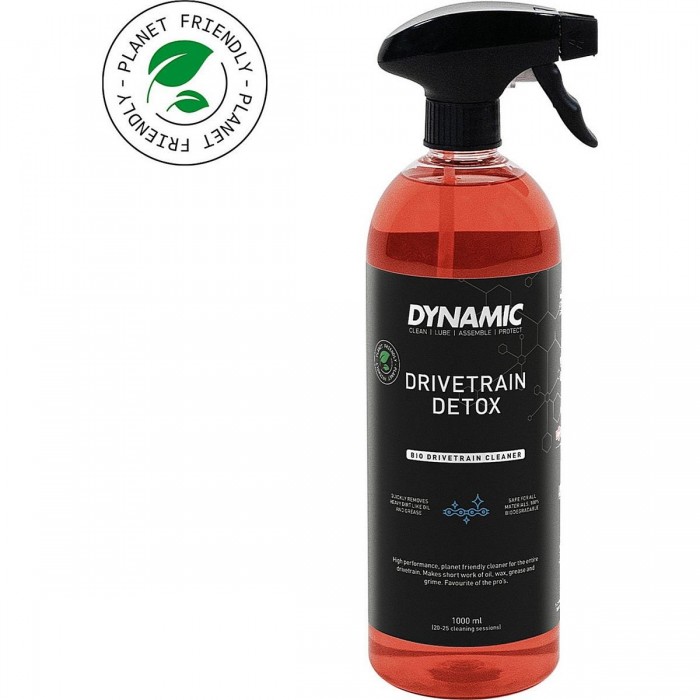 Detergente Biodegradabile Dynamic Bio Drivetrain Detox 1 Litro per Trasmissione Bicicletta - 1 - Pulizia bici - 8720387297481