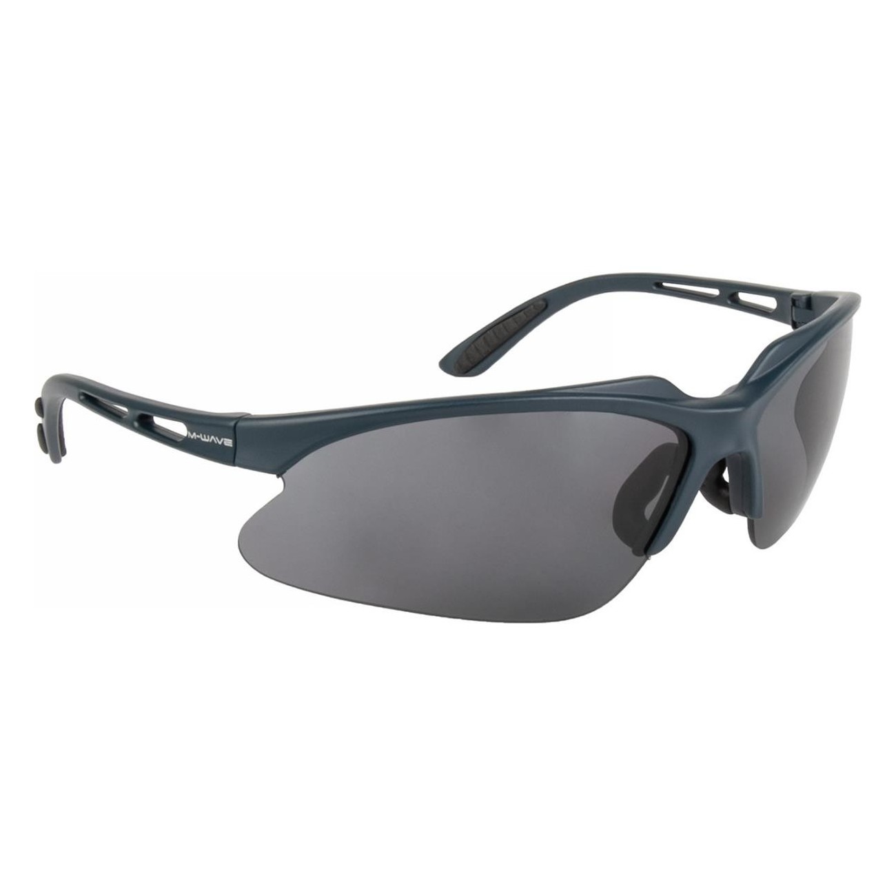 Gafas de sol M-WAVE navy con lentes intercambiables oscuras y de repuesto - 1