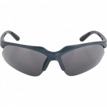 M-WAVE Navy Sunglasses with Interchangeable Dark Lenses, Matte Blue - 2