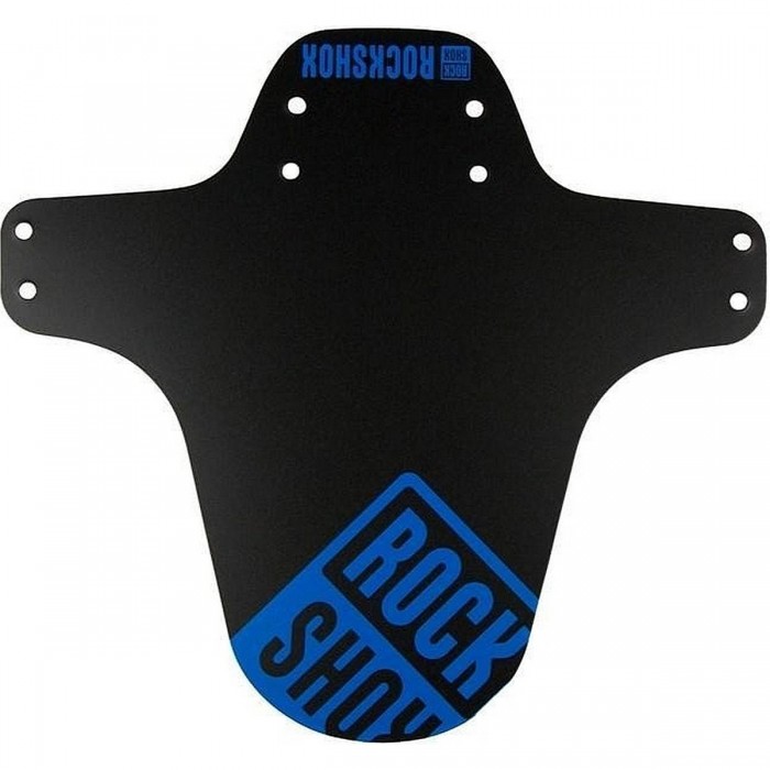 RockShox MTB Mudguard Black with Aqua Blue Print - Fork Protection & Bike Customization - 1